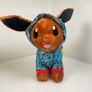EEVEE POKEMON Build-A-Bear  16” PLUSH w/ Sound Box & Poke Ball Outfit BAB Stuffy